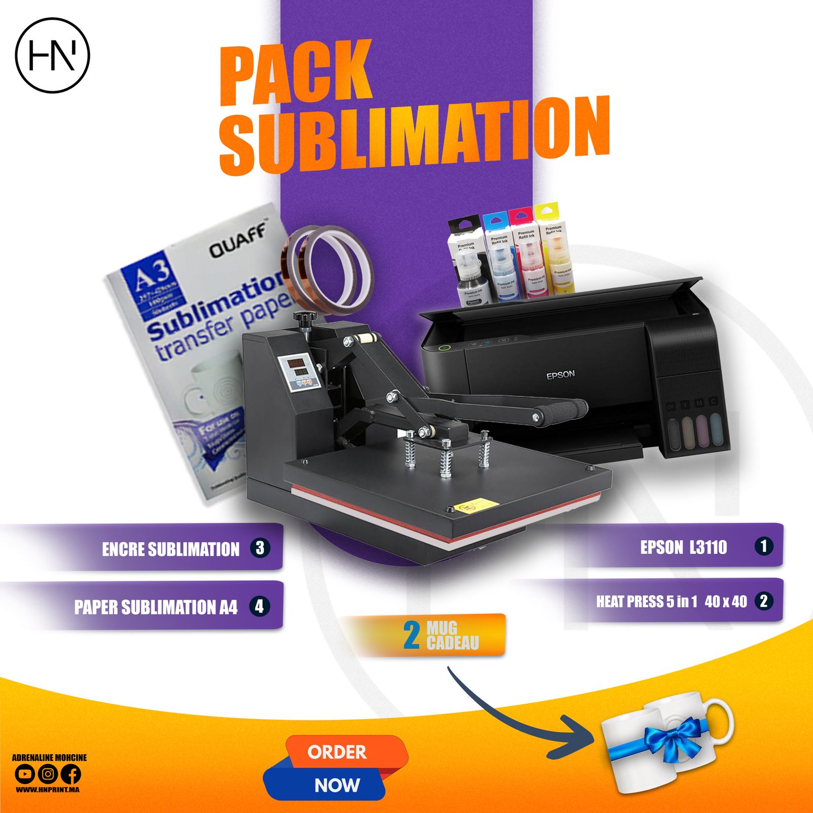 PACK DE SUBLIMATION L