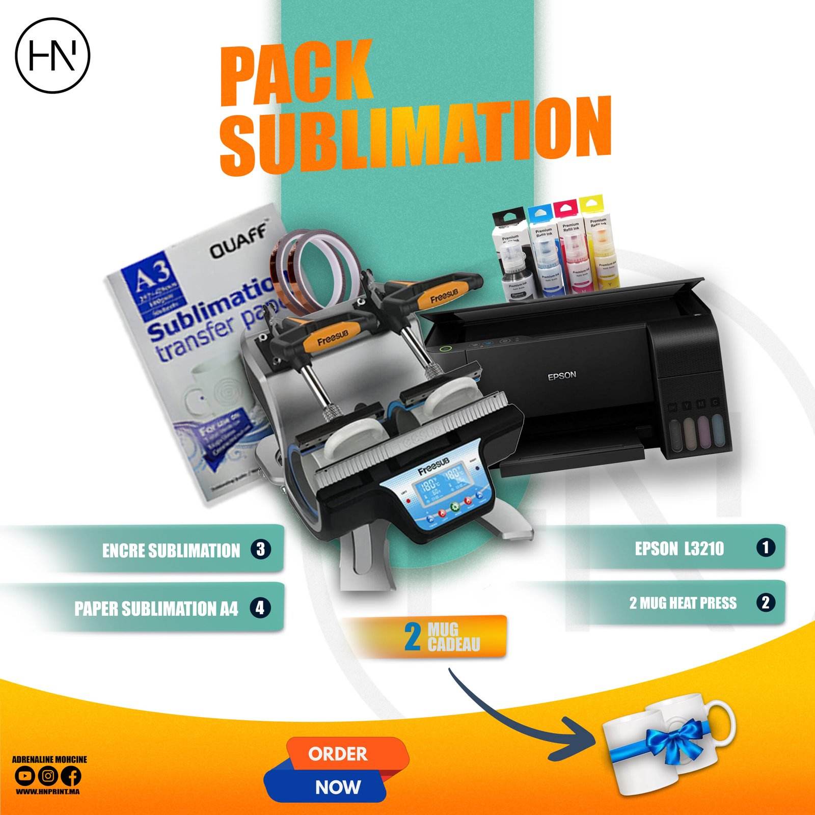 PACK DE SUBLIMATION O