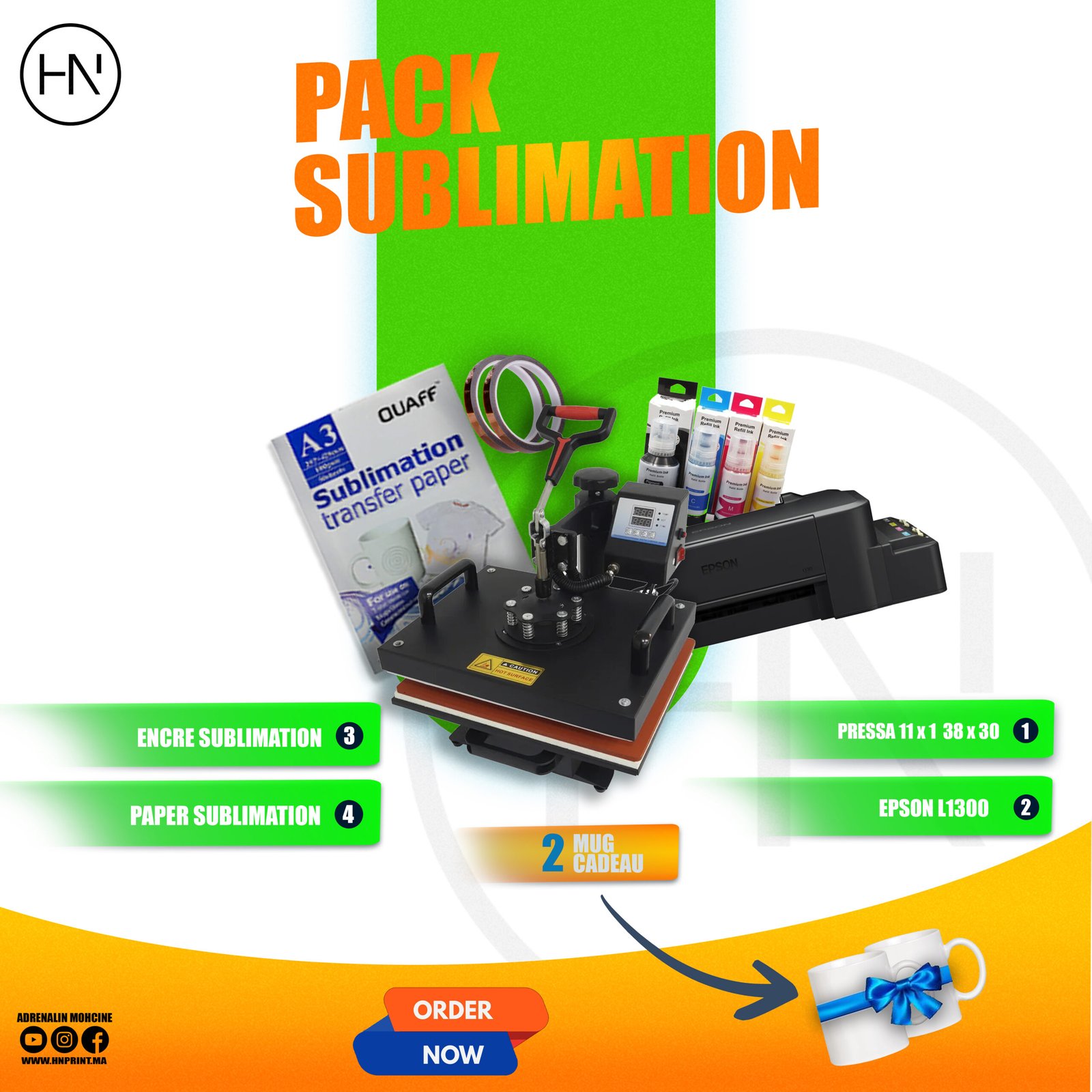Pack sublimation B