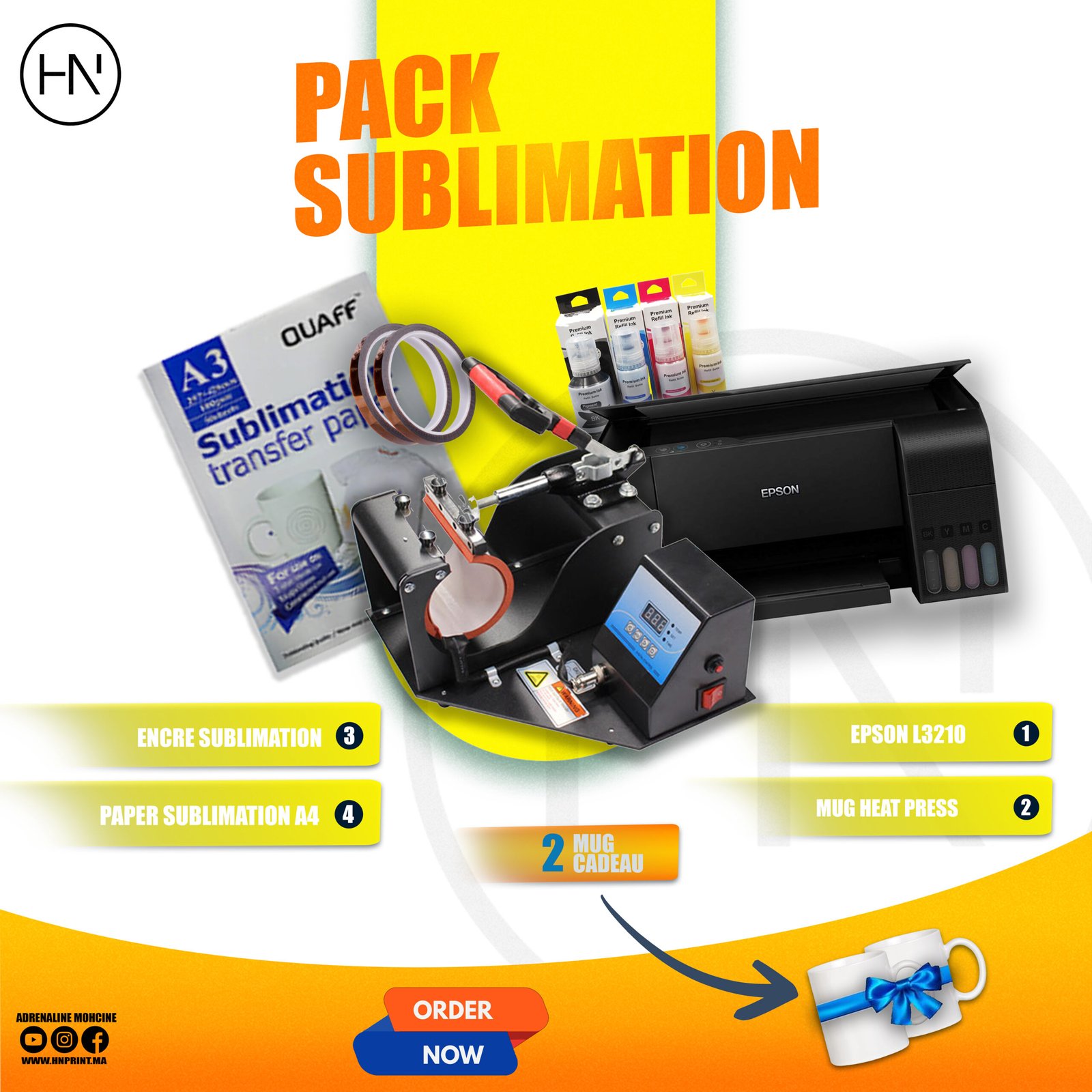 PACK DE SUBLIMATION J